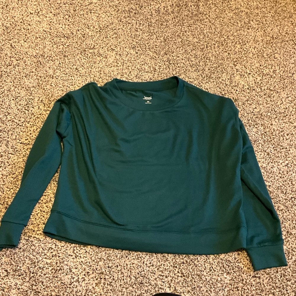 Jenni Teal Sweatshirt